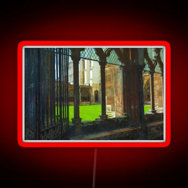 Westminster Abbey Cezanne Style RGB Neon Sign