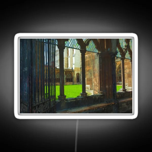 Westminster Abbey Cezanne Style RGB Neon Sign
