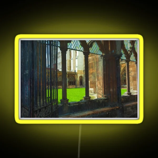 Westminster Abbey Cezanne Style RGB Neon Sign
