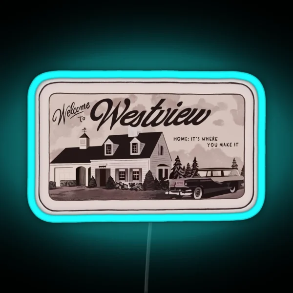 Westview Vintage Sign RGB Neon Sign