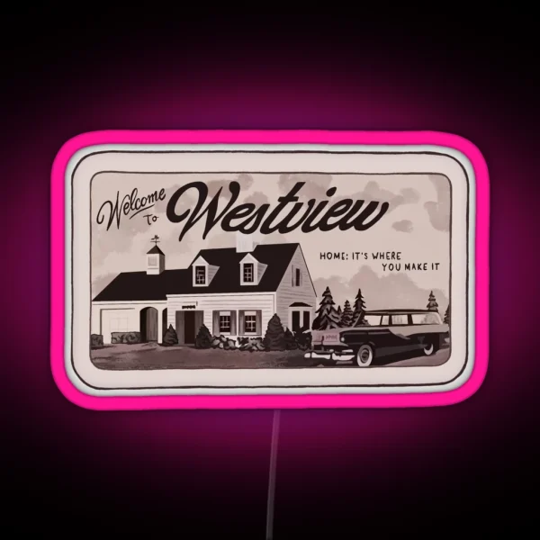 Westview Vintage Sign RGB Neon Sign
