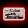 Vibrant neon sign featuring the words 'Westview' in bold, retro-style letters.