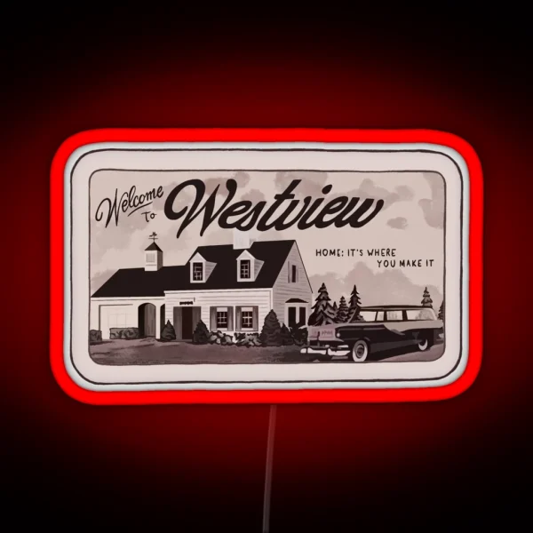 Westview Vintage Sign RGB Neon Sign