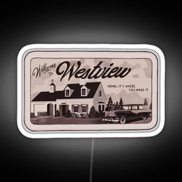 Westview Vintage Sign RGB Neon Sign