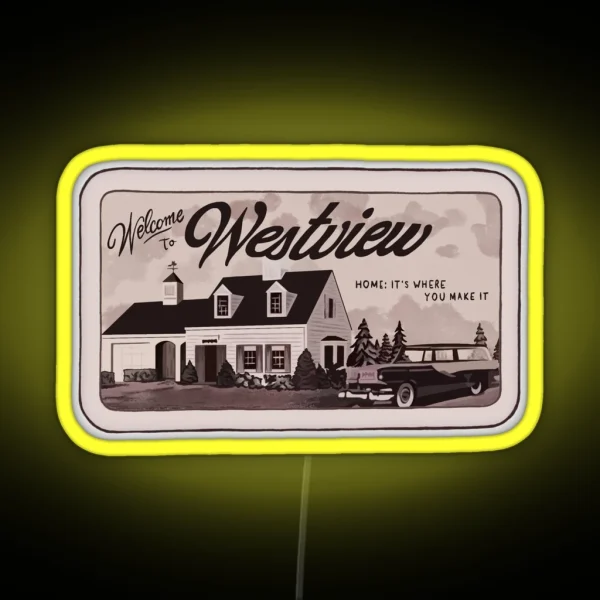Westview Vintage Sign RGB Neon Sign