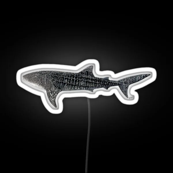 Whale Shark The Largest Fish On Earth RGB Neon Sign