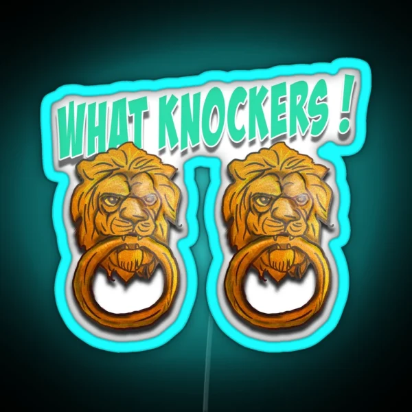 What Knockers RGB Neon Sign