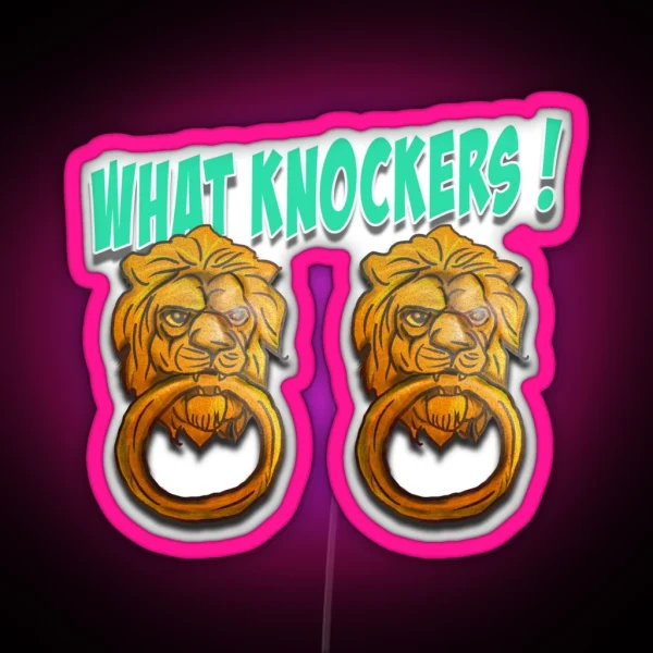 What Knockers RGB Neon Sign