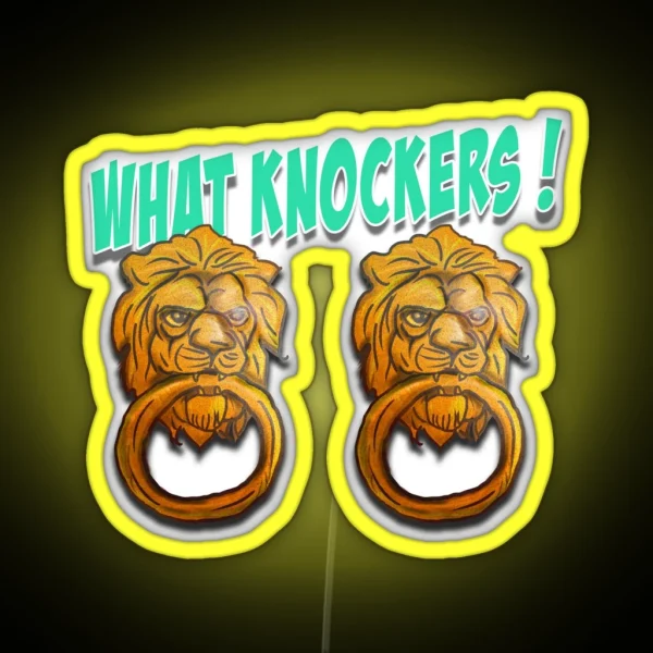 What Knockers RGB Neon Sign