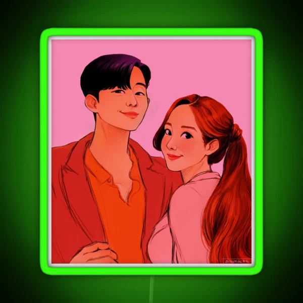 What S Wrong With Secretary Kim WWWSK RGB Neon Sign