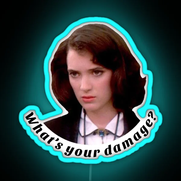 What S Your Damage RGB Neon Sign