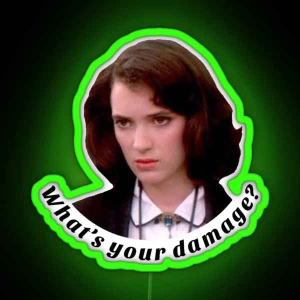 What S Your Damage RGB Neon Sign