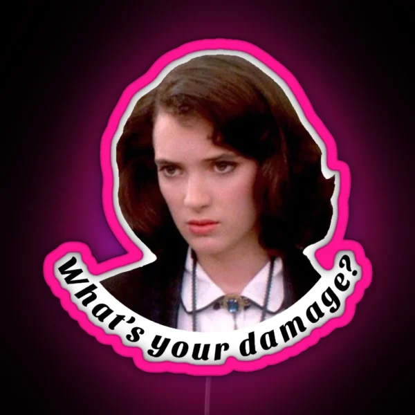 What S Your Damage RGB Neon Sign