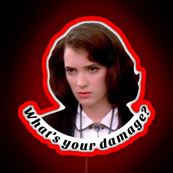 What S Your Damage RGB Neon Sign