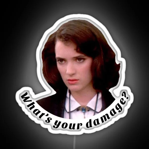 What S Your Damage RGB Neon Sign
