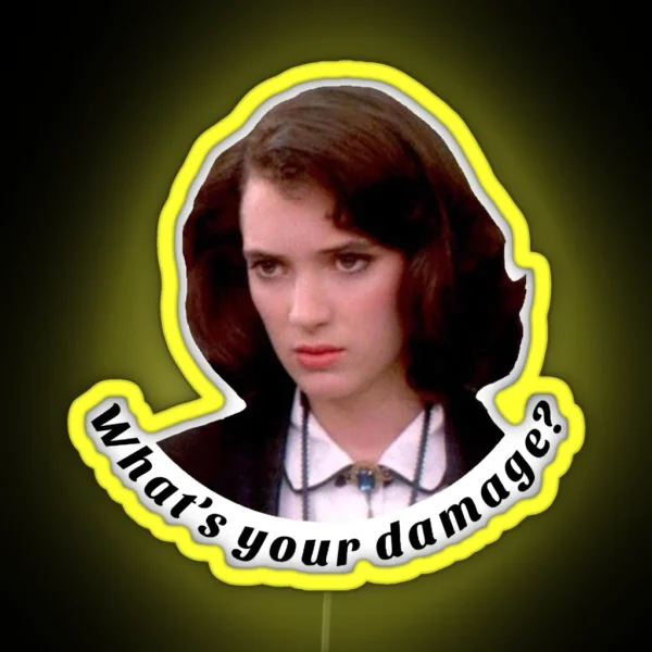 What S Your Damage RGB Neon Sign