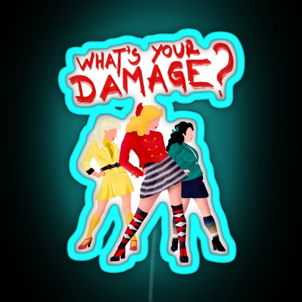 What S Your Damage RGB Neon Sign