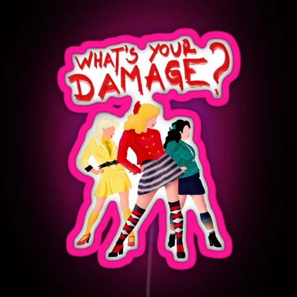 What S Your Damage RGB Neon Sign