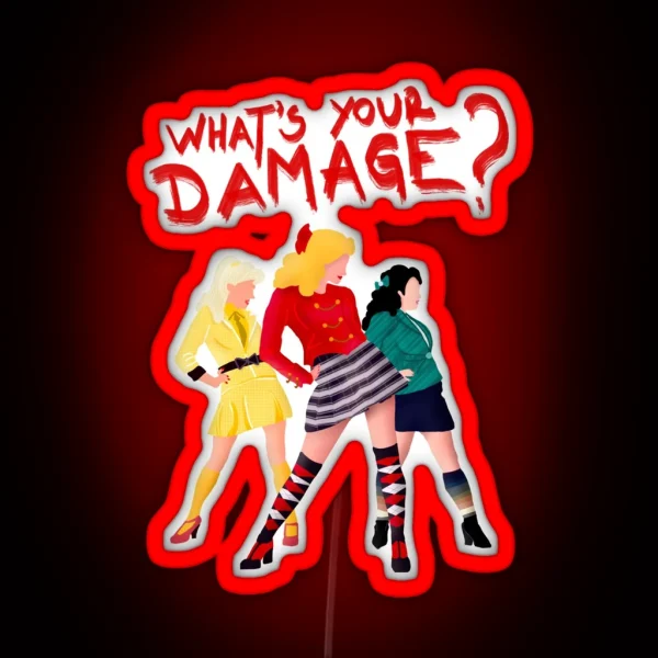 What S Your Damage RGB Neon Sign
