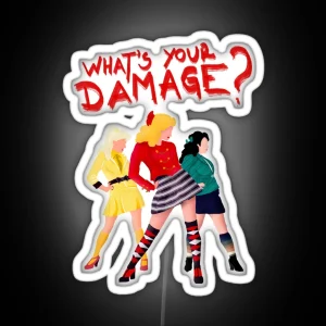 What S Your Damage RGB Neon Sign