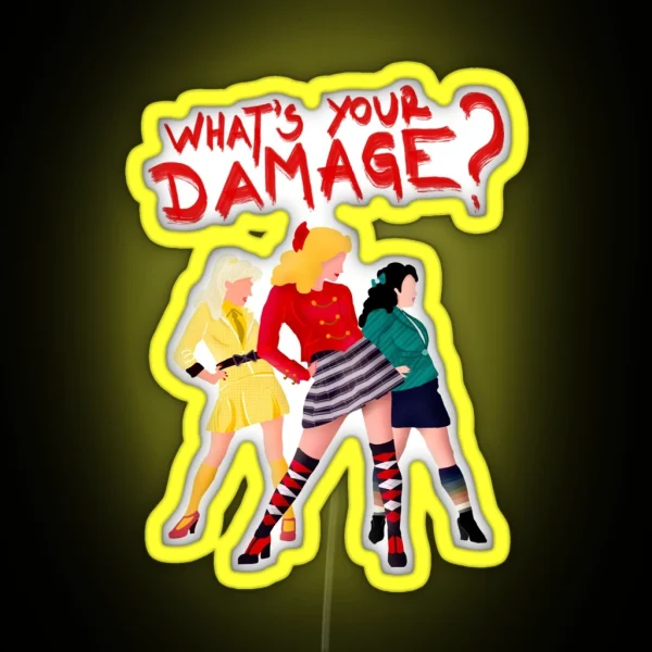 What S Your Damage RGB Neon Sign