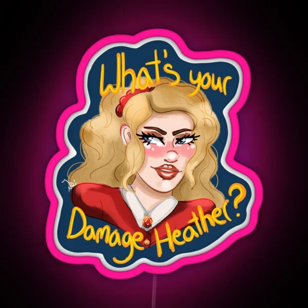 What S Your Damage RGB Neon Sign
