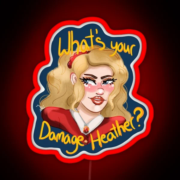 What S Your Damage RGB Neon Sign