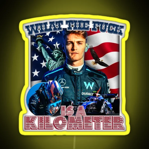 What The F Is A Kilometer RGB Neon Sign