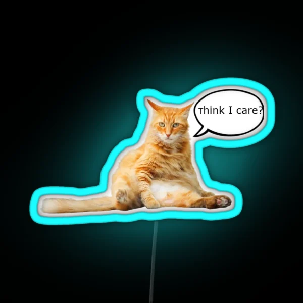 Whatever Cat RGB Neon Sign