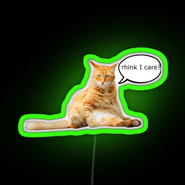 Whatever Cat RGB Neon Sign