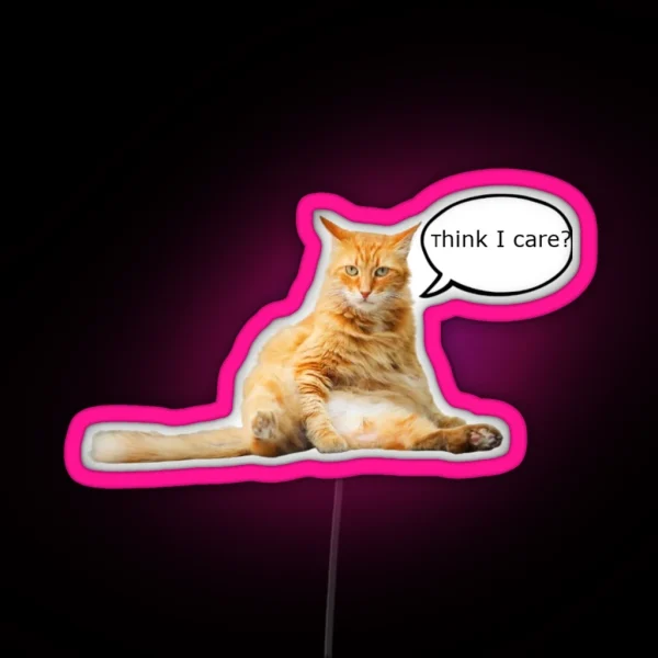 Whatever Cat RGB Neon Sign