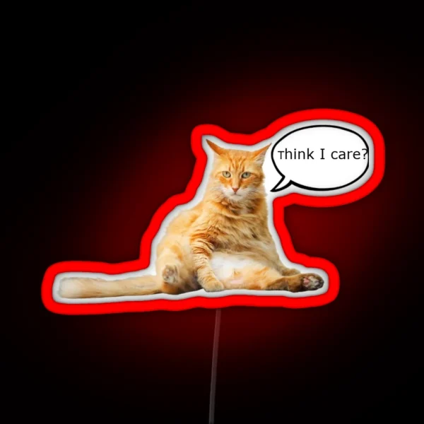 Whatever Cat RGB Neon Sign