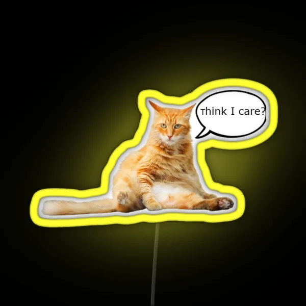 Whatever Cat RGB Neon Sign