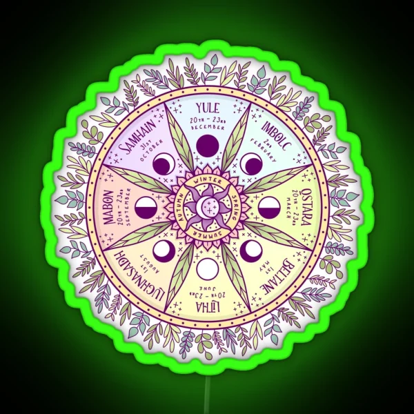 Wheel Of The Year RGB Neon Sign