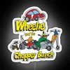 RGB Neon Sign Featuring Wheelie and the Chopper Bunch Characters in White Color