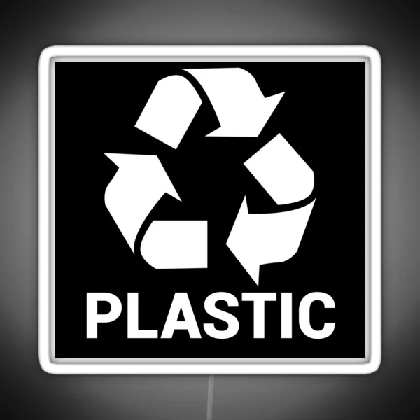 Wheelie Bin Recycle Bins PLASTIC RGB Neon Sign