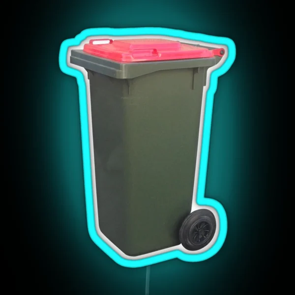 Wheelie Bin RGB Neon Sign