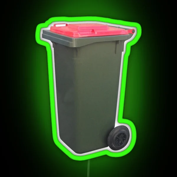 Wheelie Bin RGB Neon Sign