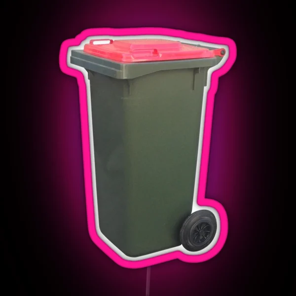 Wheelie Bin RGB Neon Sign