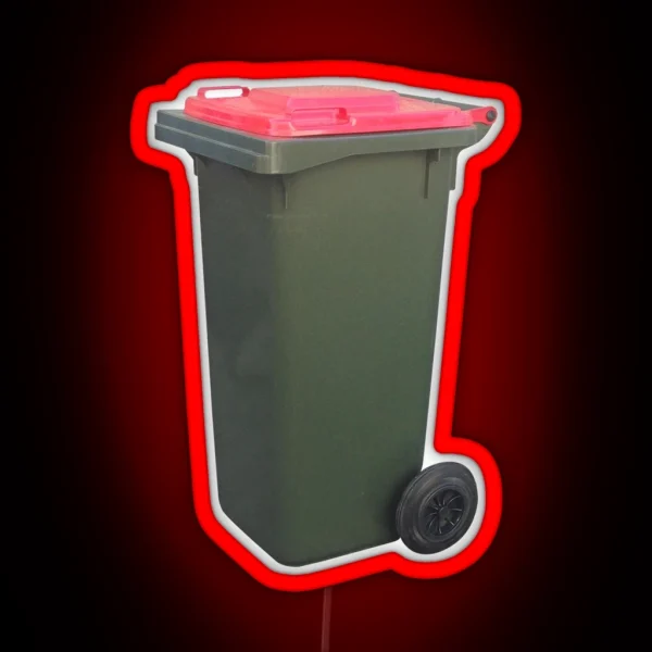 Wheelie Bin RGB Neon Sign