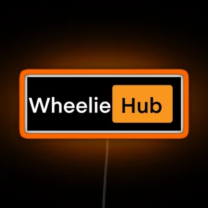 Wheelie Hub RGB Neon Sign