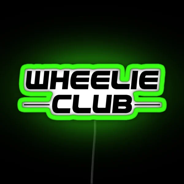 Wheelie RGB Neon Sign