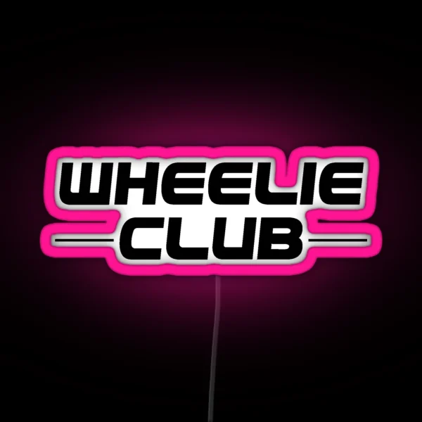 Wheelie RGB Neon Sign