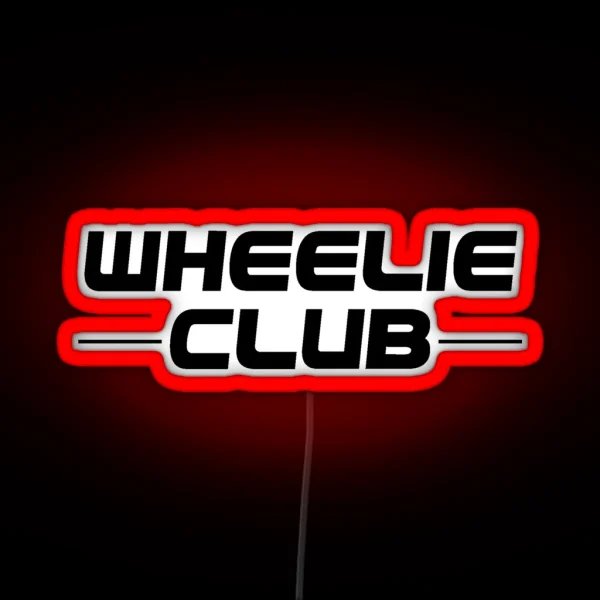 Wheelie RGB Neon Sign