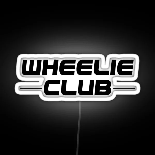 Wheelie RGB Neon Sign