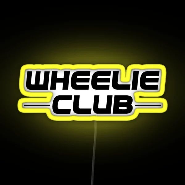 Wheelie RGB Neon Sign