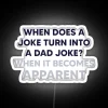 When a joke's humor fades to cheesy