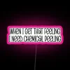 Skincare esthetician's humorous gift, neon sign advertising chemical peels.