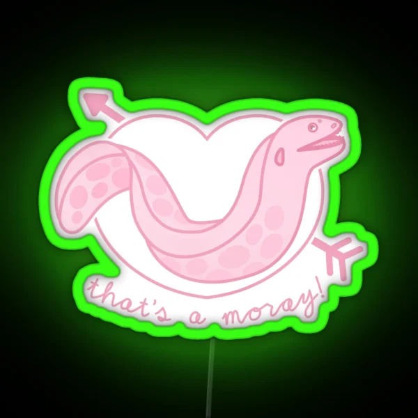 When You Swim In The Sea And An Eel Bites RGB Neon Sign
