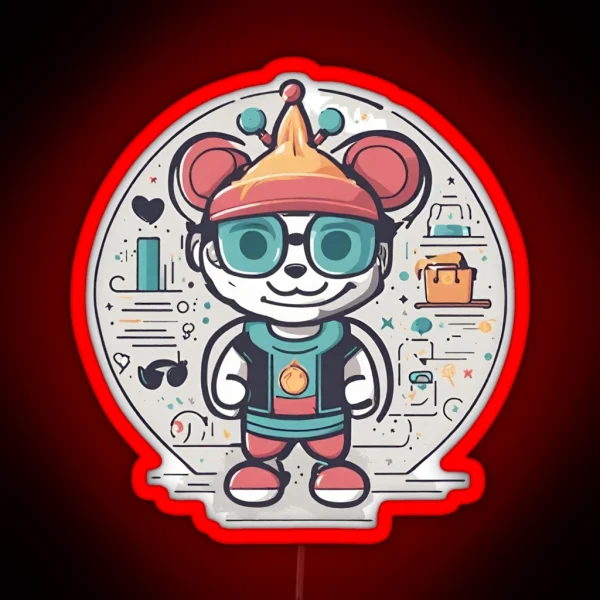 Where Characters Become Icons RGB Neon Sign